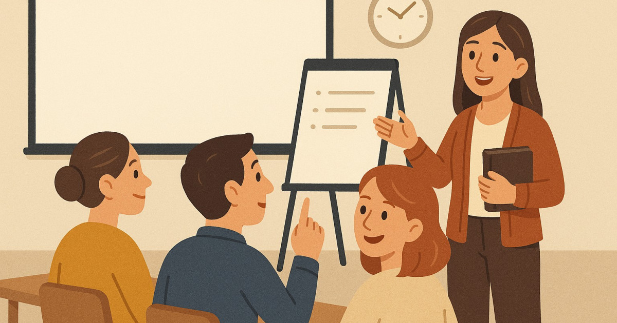 Ilustracja: Zabawy interaktywne na lekcjach powtórzeniowych.