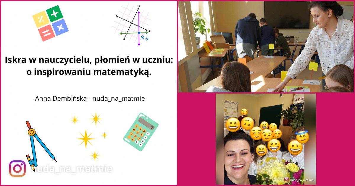 Ilustracja: Iskra w nauczycielu, płomień w uczniu: o inspirowaniu matematyką.