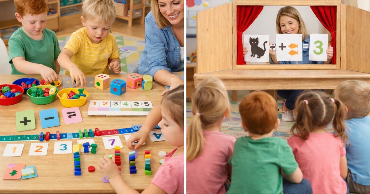 Ilustracja: Kreatywne rozwijanie kompetencji matematycznych w edukacji przedszkolnej i wczesnoszkolnej.